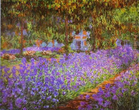 Claude Monet Irises in Monet's Garden painting anysize 50% off