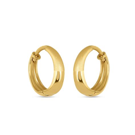 Shop Ct Yellow Gold Hoop Earring Online At Purejewels Uk