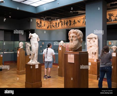 Roman art exhibits in Royal Ontario Museum, Toronto, Canada Stock Photo ...