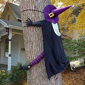 Amazon Halloween Decor Outside Giiffu Large Flying Witch