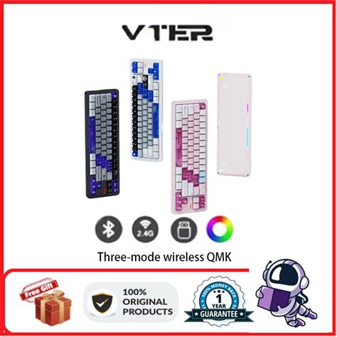 VTER JEET65 Three Mode Wireless Hot Swappable Mechanical Keyboard Shopee Malaysia