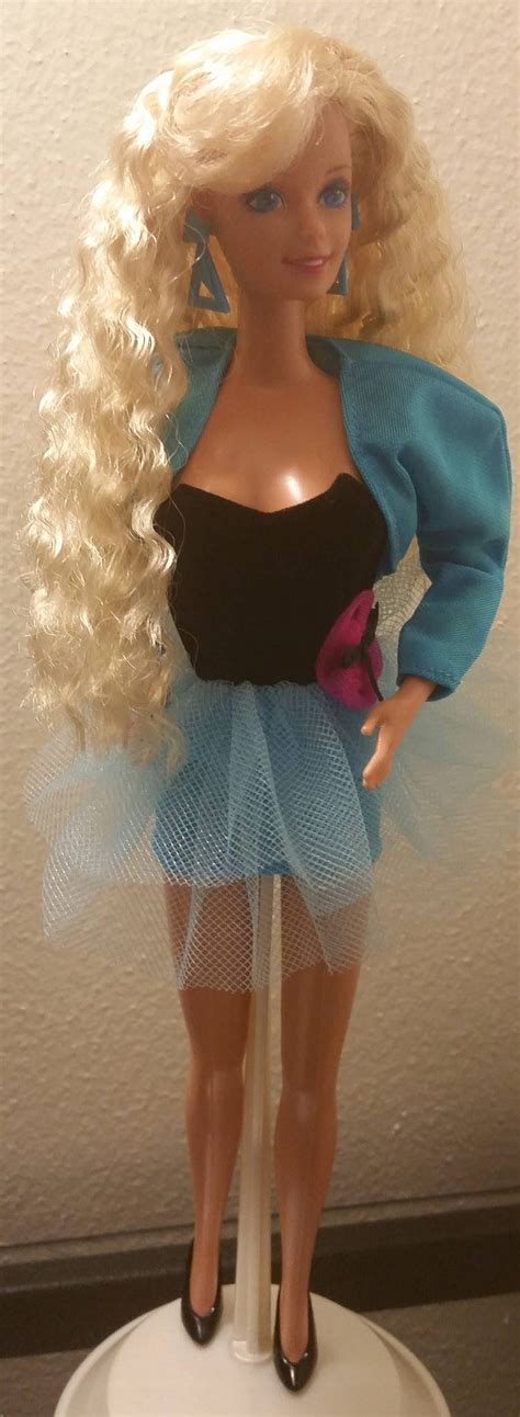 Vintage Blond Barbie Doll Restyled With Wavy 80s Hair Etsy