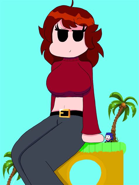 Giantess Fnf Characters 16 Faker Gf By Drawsforever2 On Deviantart