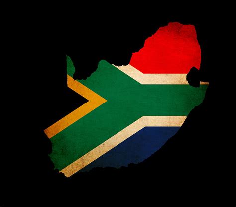 South African Flag Outline