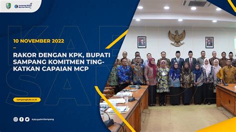 Rakor Dengan Kpk Bupati Sampang Komitmen Tingkatkan Capaian Mcp Youtube