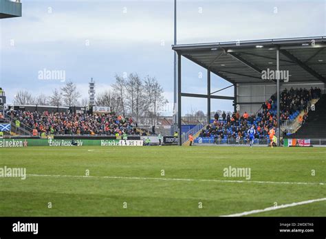 Blackpool fans during the Sky Bet League 1 match Bristol Rovers vs ...