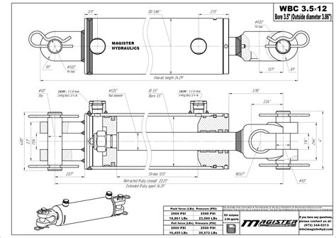 Bore X Stroke Hydraulic Cylinder Ag Clevis Double Acting