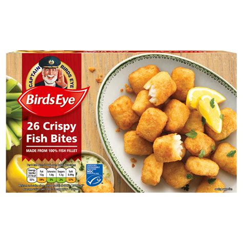 Birds Eye 26 Crispy Fish Bites 350g Fish Fingers Fish Cakes And Scampi