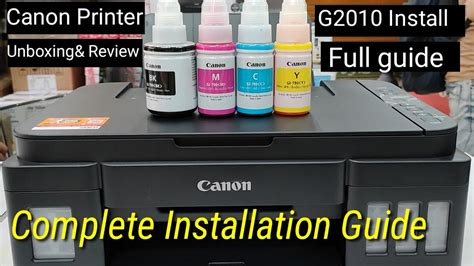 Canon G Printer Unboxing Review Installing G Youtube