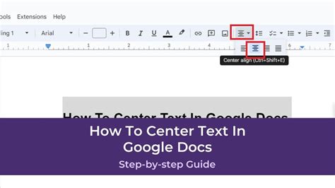 How To Center Text In Google Docs PresentationSkills Me