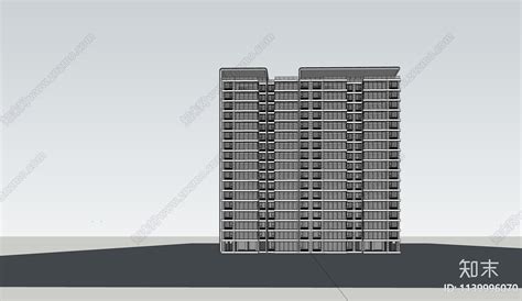 现代高层住宅su模型下载【id1139996070】知末su模型网