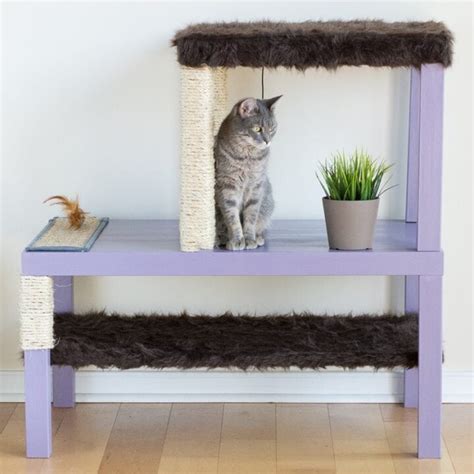 How To Make A Diy Cat Condo Using Ikea Tables And No Power Tools