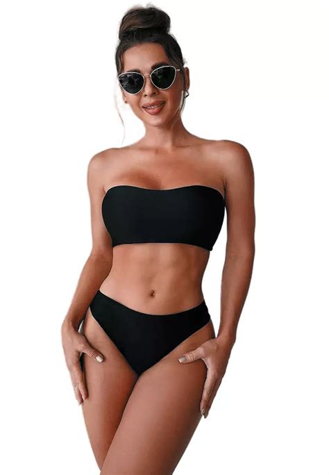 Buy Lycka Lyh European Style Lady Bikini Swinwear Black Online