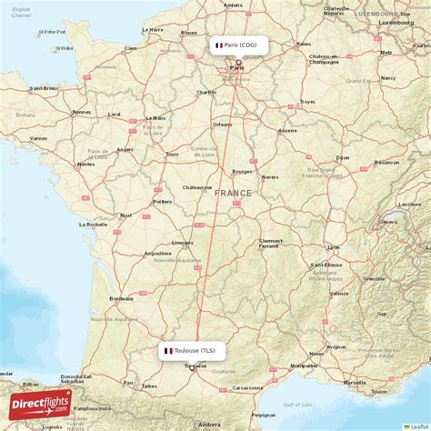 Direct Flights From Toulouse To Paris Tls To Cdg Non Stop