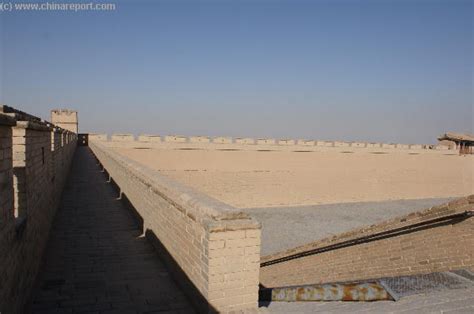 JiaYuGuan Great Wall of China Fortress (10a) Atop the Western Walls of ...