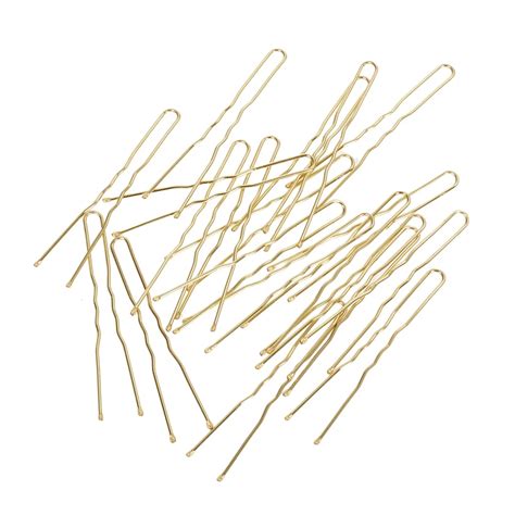 Imixlot Metal Thin U Shape Hairpins Golden Women Bobby Pins Hair Clips