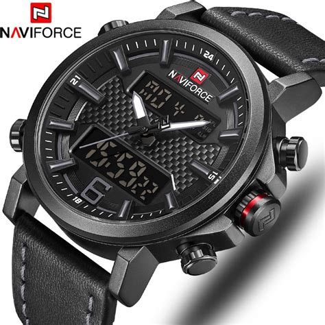 NAVIFORCE reloj analógico de cuarzo para hombre cronógrafo Digital con