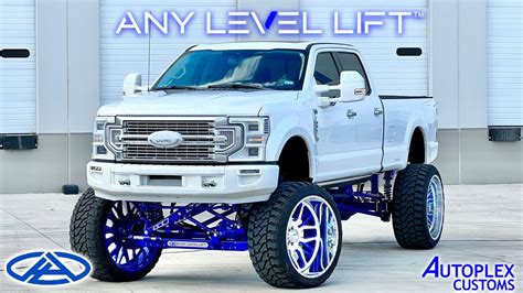 Custom Any Level Lift F350 Limited Sitting On 30 Forces Powder Coated Frame Suspension For