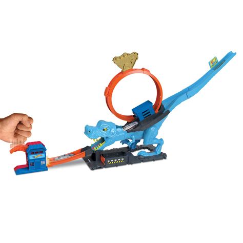 Hot Wheels City T Rex Chomp Down Playset Entertainment Earth
