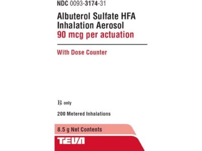 Similar products to Albuterol Sulfate Hfa Inhalation Aerosol, 8.5 g Teva