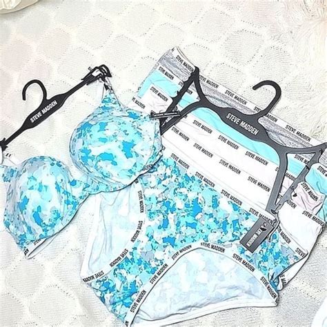Steve Madden Intimates Sleepwear Nwt Piece Steve Madden Tshirt Bra Bikini Panty Set