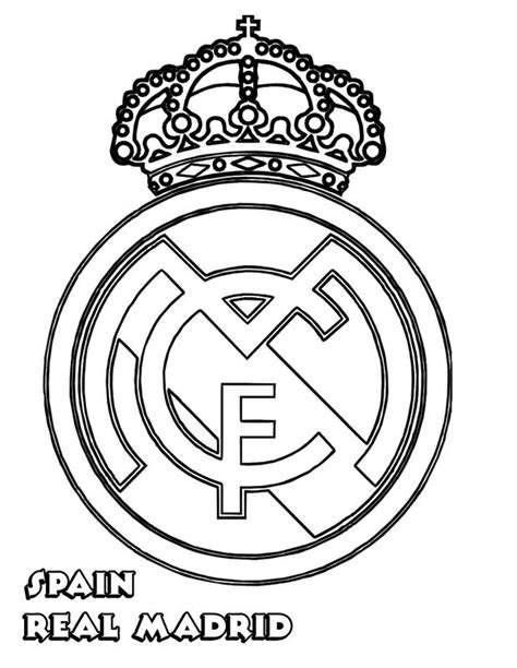 Ausmalbilder Fußball bild Real Madrid