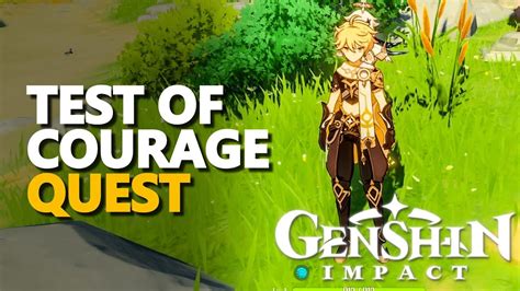 Test Of Courage Genshin Impact Youtube