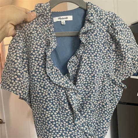 Madewell blue dress, size S, in very good condition.... - Depop