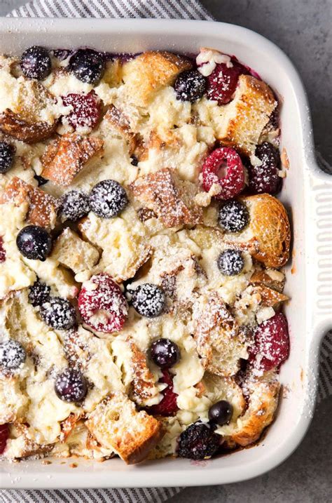 Sweet Croissant Breakfast Casserole Make Ahead The Chunky Chef