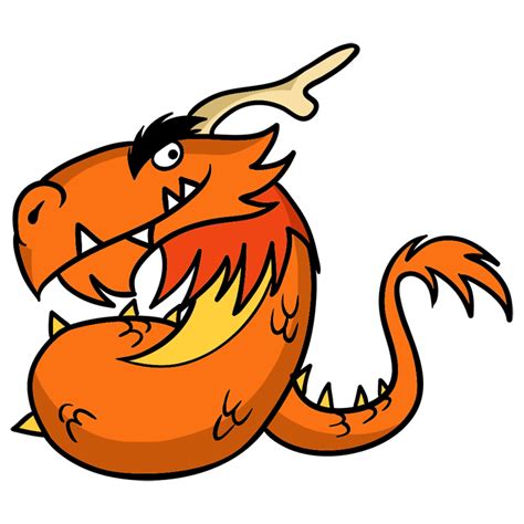 Learn how to draw Mighty Dragon - EASY TO DRAW EVERYTHING