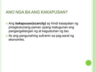 Kakapusan | PPT