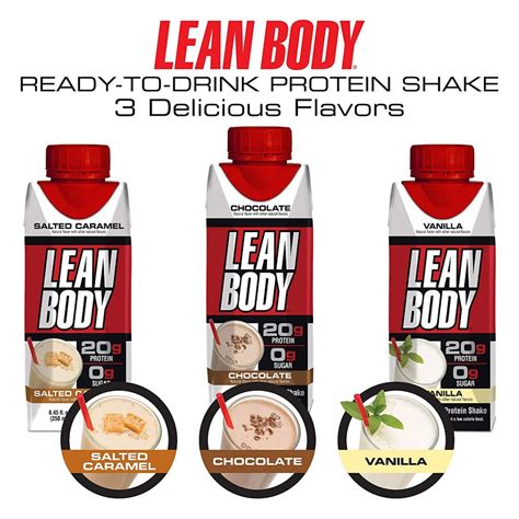 Labrada Lean Body Rtd Protein Shakes Salted Caramel 250ml X 16pack Natures Village