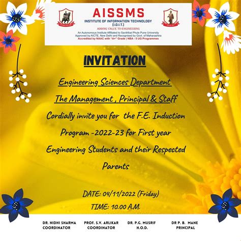 parents invitation | AISSMS IOIT