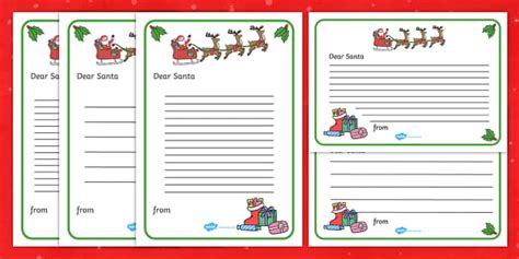 Letter To Santa Template Ks1 Resource