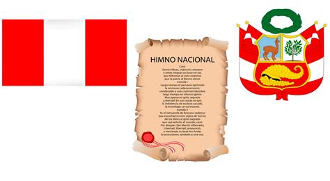 Historia De La Bandera Escudo E Himno Nacional Del Per National The