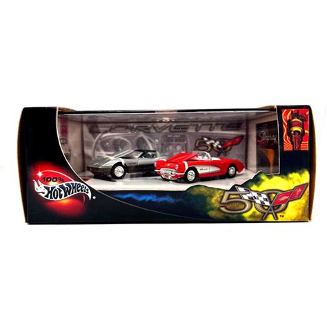 Vtg Hot Wheels Corvettes 50th Anniversary 57 82 Vettes Boxed Etsy
