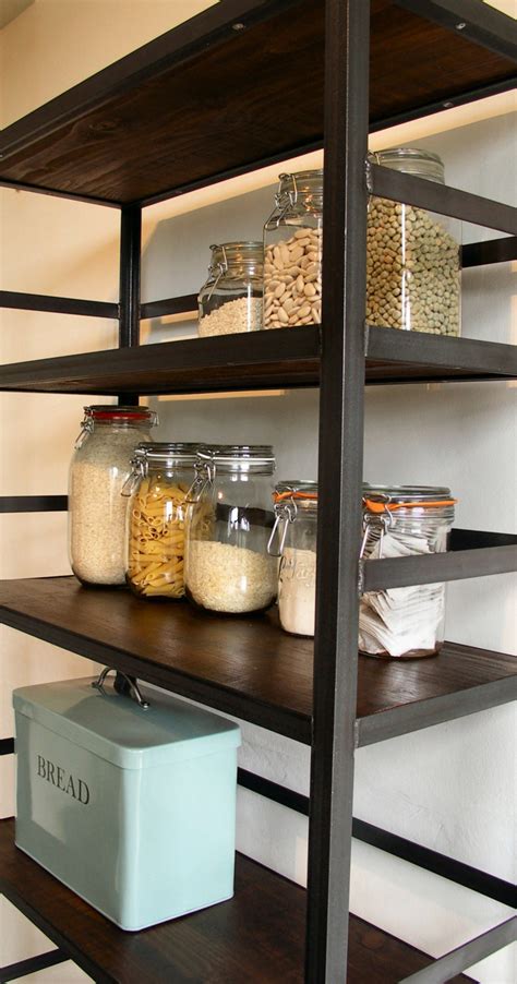 Industrial Style Shelving Unit With Retaining Bar Etsy UK