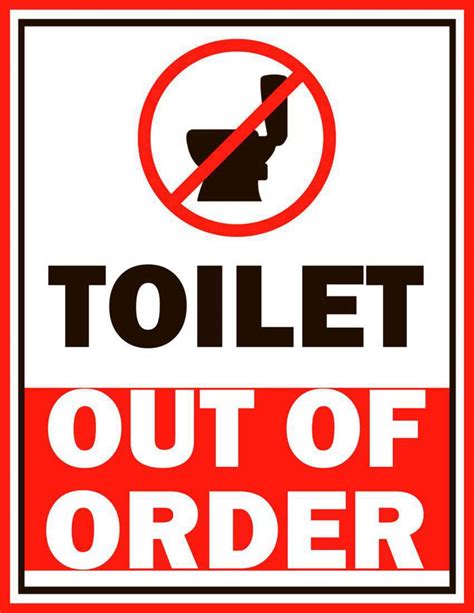 Free Printable Out Of Order Sign Templates Pdf Word Restroom