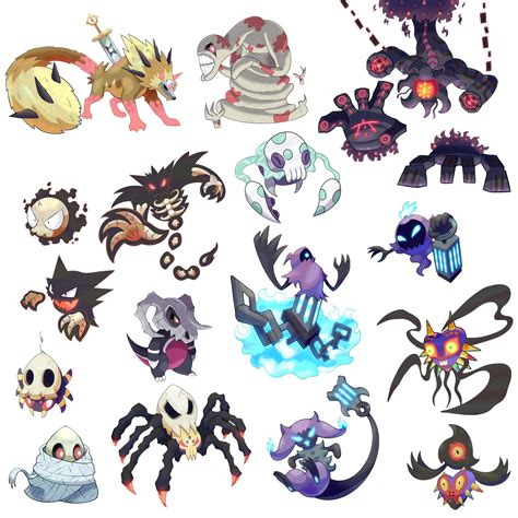 Happy Halloween! Here’s every Ghost-Type Fakemon I’ve ever made : r/fakemon