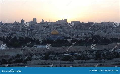 Beautiful Evening View Of Jerusalem From The Mount Of Olives Beautiful