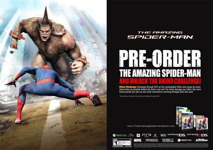 The Amazing Spider Man Pre Order Bonuses Unveiled Game Guru