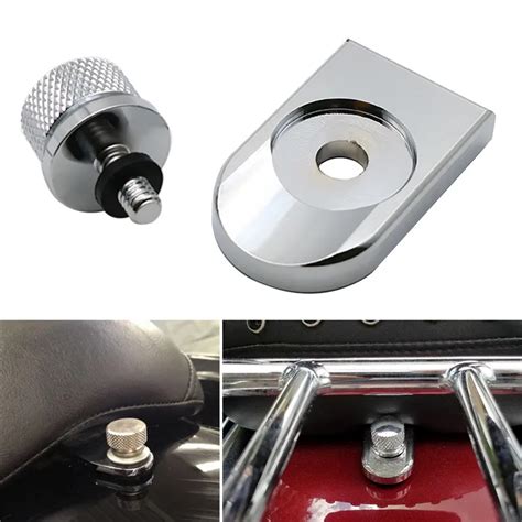 14 20 Motorcycle Seat Bolt Tab Screw Mount Knob Cover For Harley