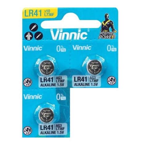 BATERIA Vinnic 3x ALKALINE AG3 L736 LR41 192 1 5V Sklep Opinie Cena