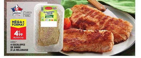 Promo Escalopes De Dinde La Milanaise Corril Chez Aldi