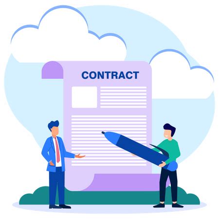 Premium Business Contract Illustration Pack From Business Illustrations