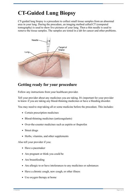 Text - CT-Guided Lung Biopsy - HealthClips Online