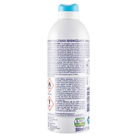 Igienizzante Multiuso Con Alcool Spray Pronto All Uso 300ml Lysoform