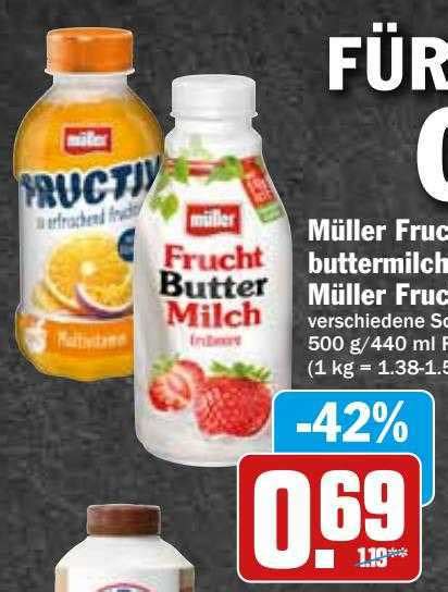 M Ller Frucht Butter Milch Angebot Bei Hit