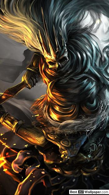 Dark Souls Nameless King Boss Spear Painting Hd Phone Wallpaper