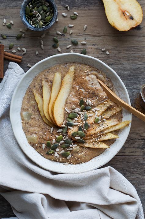 Delicious Pear Amaranth Porridge Wanders And Greens